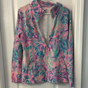 Lilly Pulitzer Print Quarter-Zip Pullover